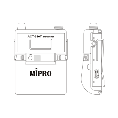 משדר חגורה ACT-580T מבית MIPRO