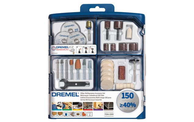 סט אביזרים 150 חלקים Dremel 724 