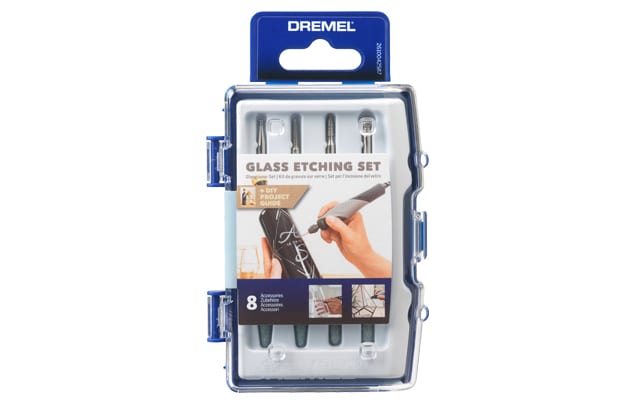 סט אביזרים לחריטה על זכוכית  Dremel Glass Etching Set (8 חלקים)