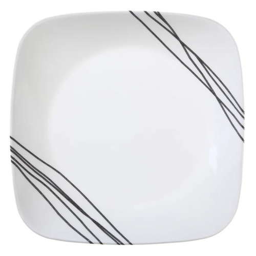 סט 18 צלחות סקוור מרובעות קורנינג Corning Simple Sketch
