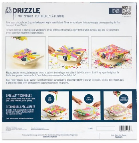 מגש מסתובב FolkArt Drizzle Paint Spinner (קוטר 27.90 ס