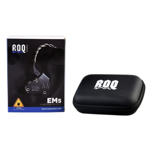 אוזניות מקצועיות עם כבל IN - EAR EM5 ROQ AUDIO