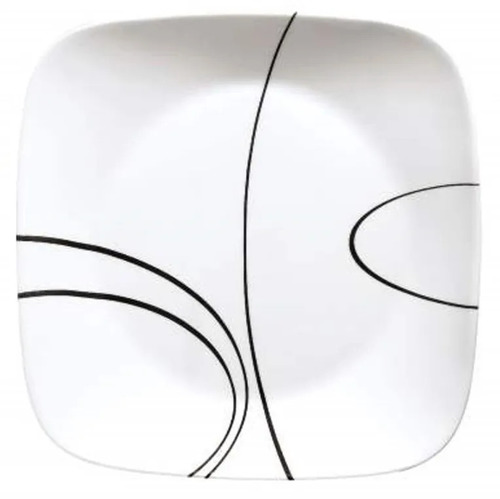 סט 18 צלחות סקוור מרובעות קורנינג Corning Simple Lines