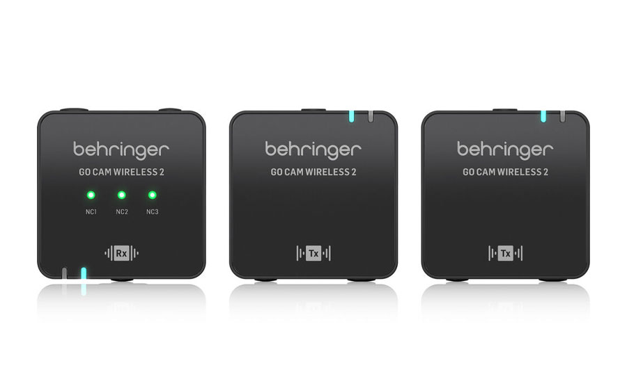 מיקרופונים אלחוטיים ליוצרי תוכן - Behringer Go Cam Wireless II