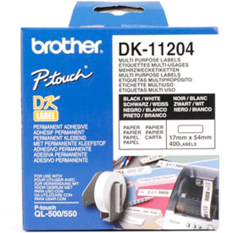 גליל מדבקות נייר מקורי BROTHER DK11204 