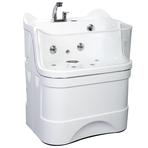 אמבטיה ג'קוזי לכלבים air bubbles לבנה