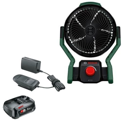 מאוורר נטען Universal Fan 18V-1000 + סוללה 2AH  + מטען BOSCH 