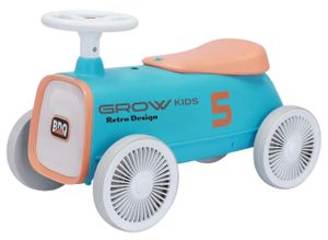 בימבה רטרו עם גלגלים שקטים, אורות LED ותא אחסון - כחול