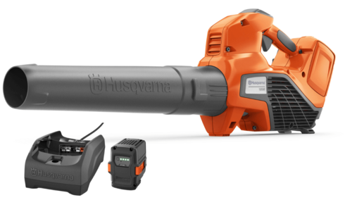  קיט מפוח נטען HUSQVARNA 120iB + סוללה B140-40 + מטען C80-40