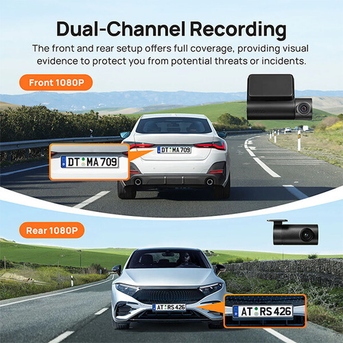 מצלמת רכב חכמה דו-כיוונית Dash Cam A200-1
