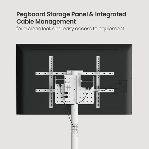 מעמד רצפתי סטנד נייד מעוצב כולל גלגלים חבויים 