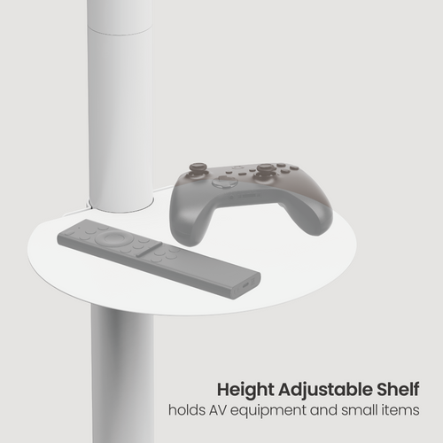 מעמד רצפתי סטנד נייד מעוצב כולל גלגלים חבויים 