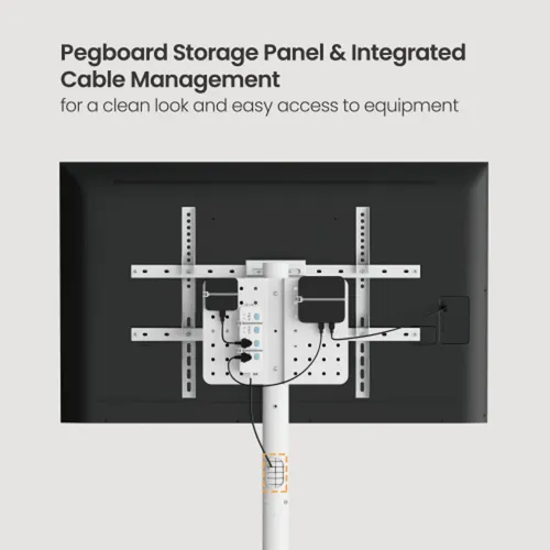 מעמד רצפתי סטנד נייד מעוצב כולל גלגלים חבויים 