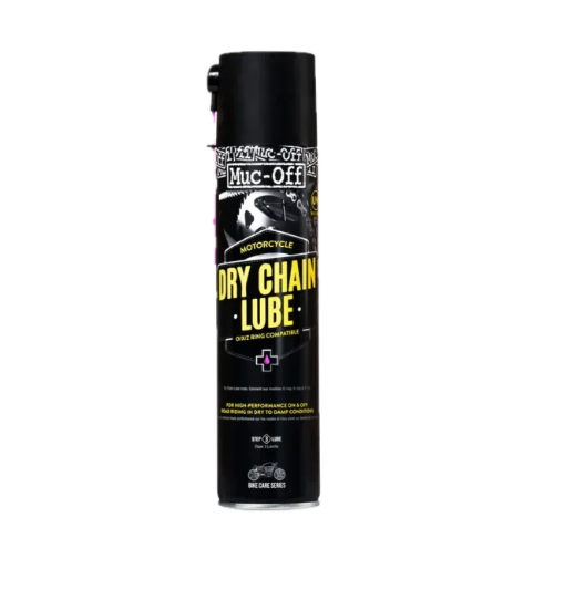 תרסיס שימון שרשרת מאק אוף בנפח 400 מ״ל – MUC-OFF MOTORCYCLE DRY CHAIN LUBE