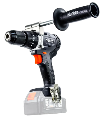 מברגה רוטטת/קודחת בראשלס 18V HD + סוללה 2 אמפר + מטען. 100315-001 HUNTER