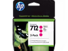 מארז חיסכון! 3 ראשי דיו אדום HP 712 Magenta - מקורי