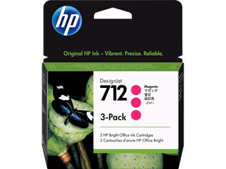 מארז חיסכון! 3 ראשי דיו אדום HP 712 Magenta - מקורי