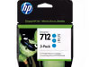 מארז חיסכון! 3 ראשי דיו כחול HP 712 Cyan - מקורי