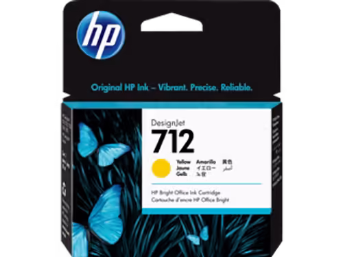ראש דיו צהוב HP 712 Yellow - מקורי