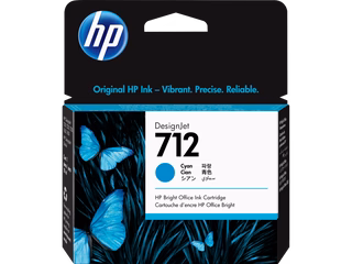 ראש דיו כחול HP 712 Cyan - מקורי