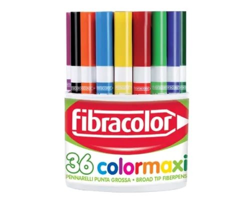טושים רחיצים עבים Colormaxi בכוס - 36 יח'