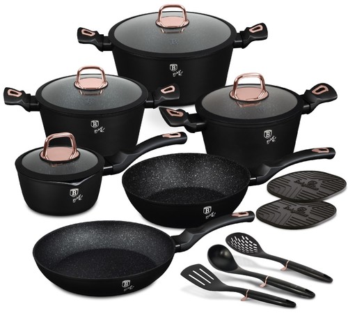 סט סירים ומחבתות Berlinger Haus Black Rose BH-8234