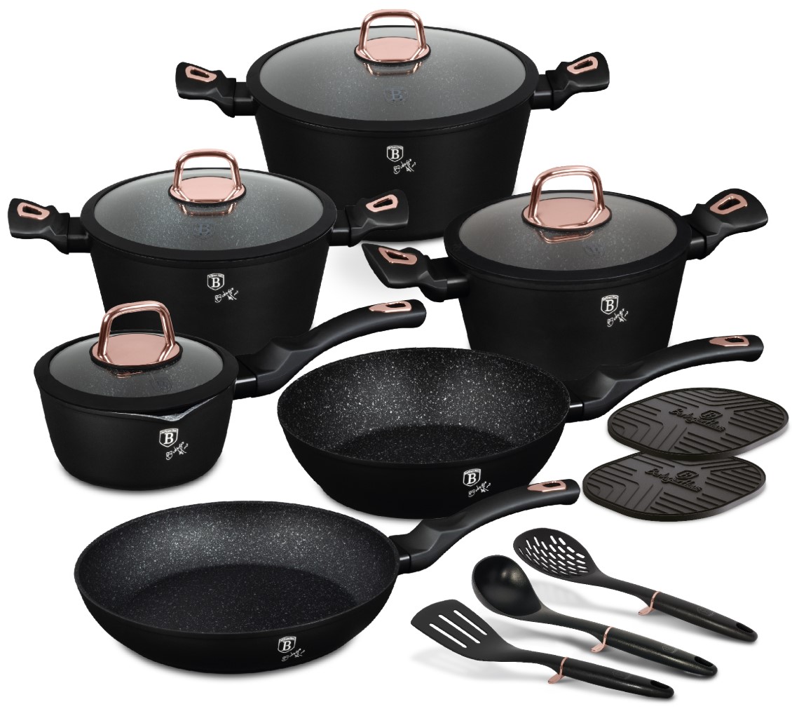 סט סירים ומחבתות Berlinger Haus Black Rose BH-8234