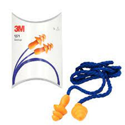 אטמי אוזניים איכותיים רב-פעמיים מבית 3M דגם 1271 – מארז 50 יחידות