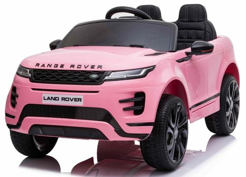 מכונית ממונעת 12V לילדים בדמות ריינג' רובר Range Rover Evoque עם שלט רחוק, אורות ומושב כפול - ורוד