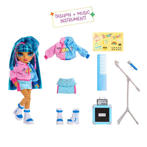 בובת אופנה ריינבו היי ג'וניור להקת רוק - סקיילר
