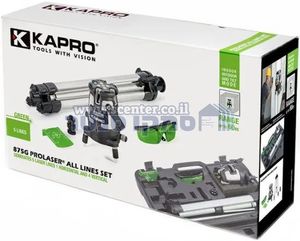פלס לייזר מקצועי רב קוי אור ירוק Kapro