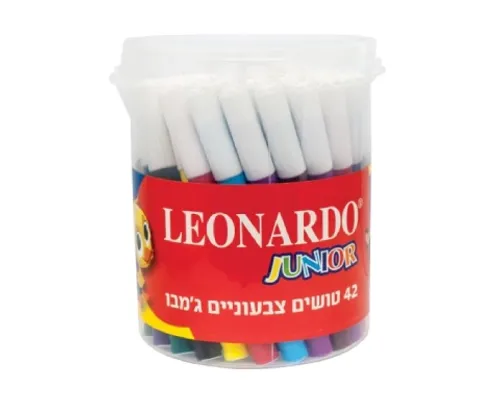 טושים צבעוניים ג'מבו בכוס - 42 יח'