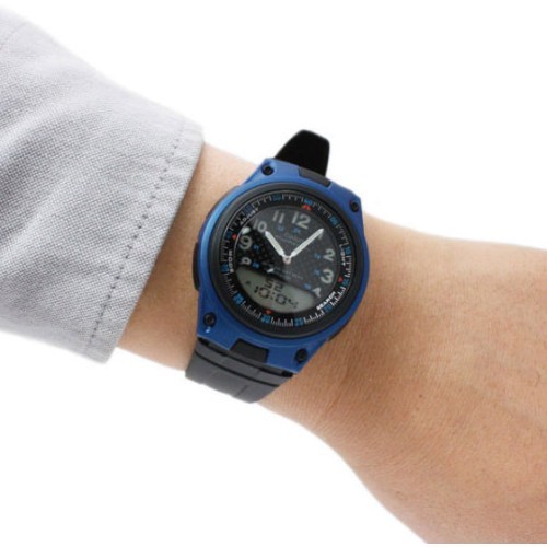 CASIO AW-80-2B תצוגה אנלוגי -דיגיטלי