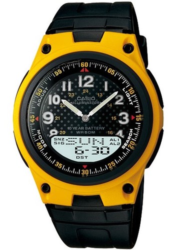 CASIO AW-80-9B תצוגה אנלוגי -דיגיטלי