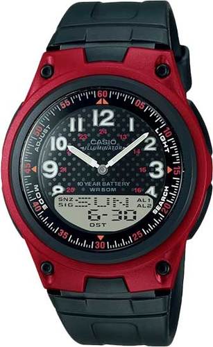 CASIO AW-80-4B תצוגה אנלוגי -דיגיטלי