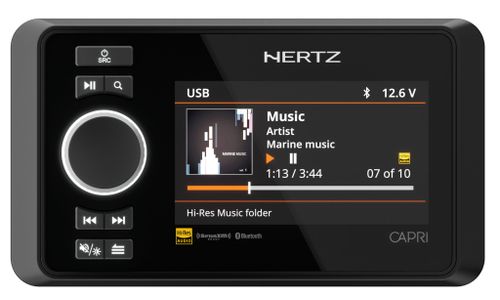 CAPRI H100 Hertz – תקריב מסך ונגן