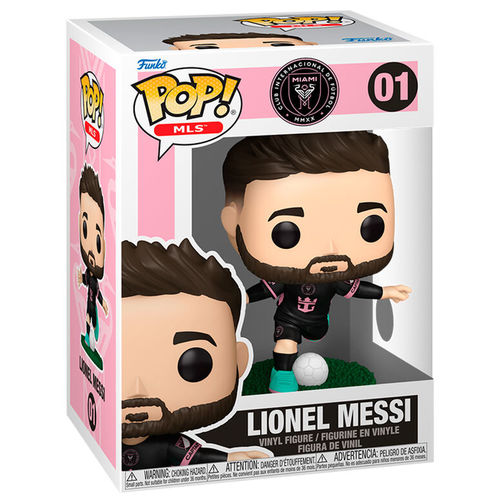 בובת פופ כדורגל: אינטר מיאמי - ליונל מסי - Funko POP! Football: Inter Miami – Lionel Messi #01