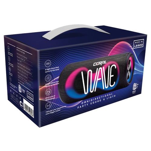 רמקול CORAL Wave LS300 BT Speaker Black