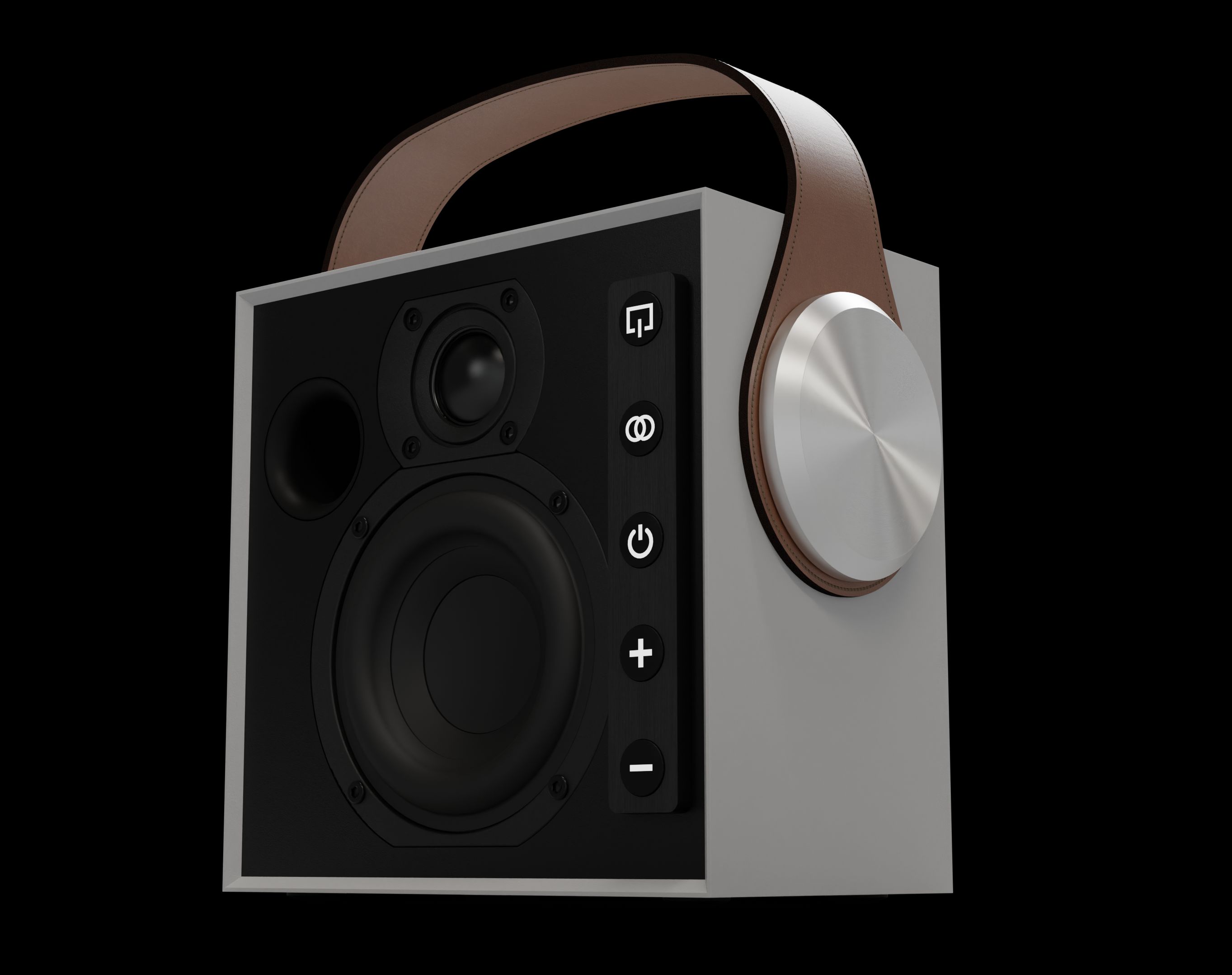 רמקול אלחוטי נייד לבן MOREL Biggie 60W BT White