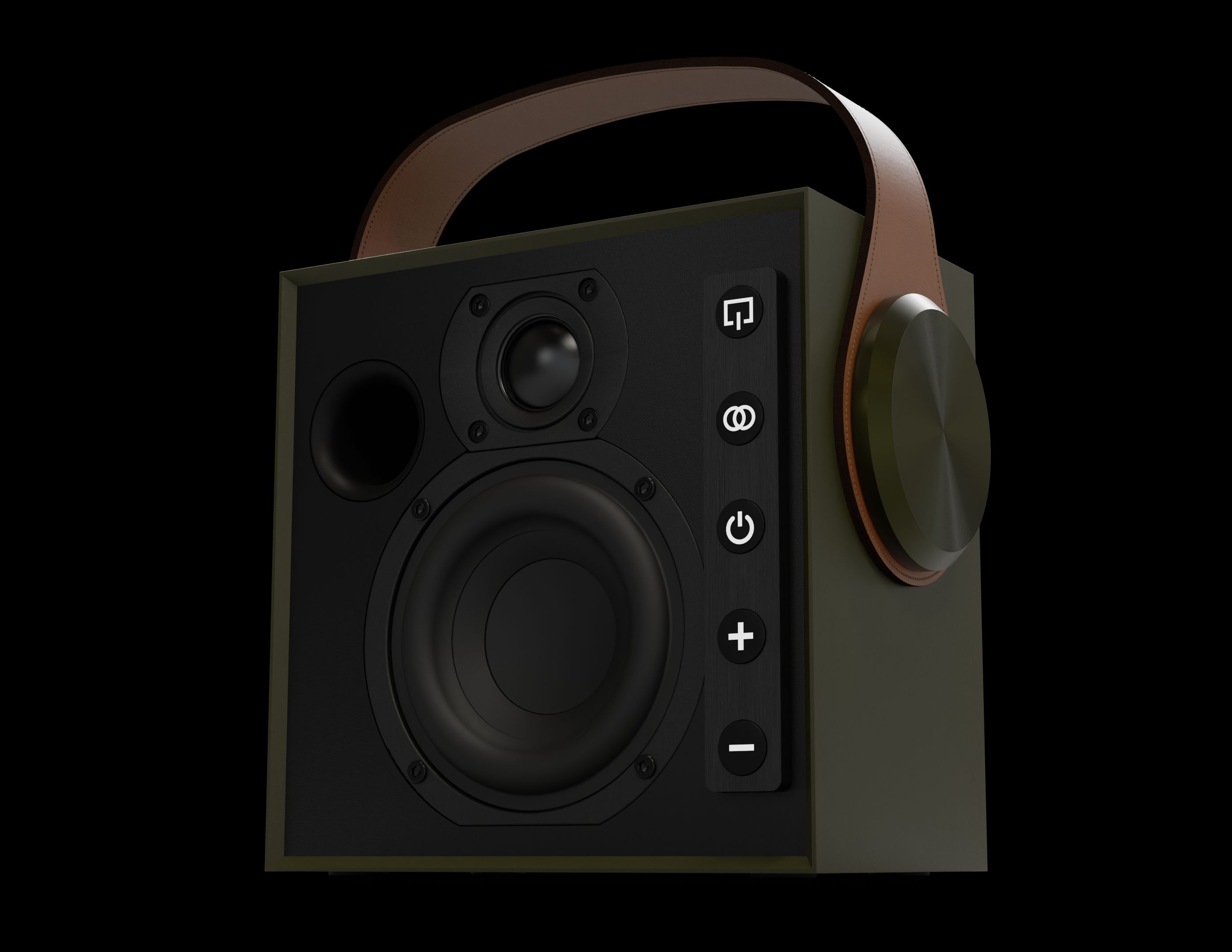 רמקול אלחוטי נייד צבע ירוק זית MOREL Biggie 60W BT Olive Green