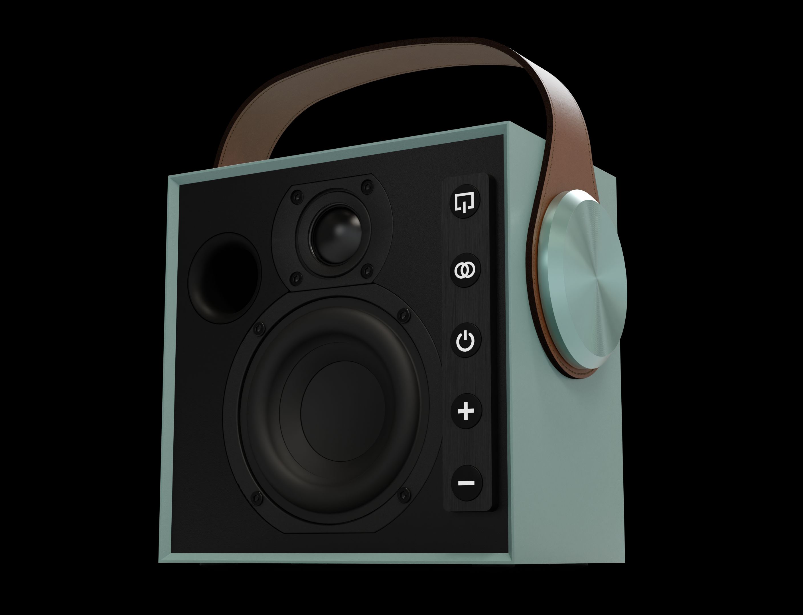 רמקול אלחוטי נייד תכלת MOREL Biggie 60W BT Aqua Frost