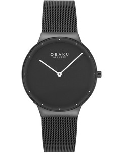 Obaku V307LXBBMB נשים עם זכוכית ספיר דק מאוד