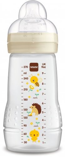 בקבוק מאמ עם פטמה שלב 2 | 270 מ׳׳ל MAM מגוון צבעים