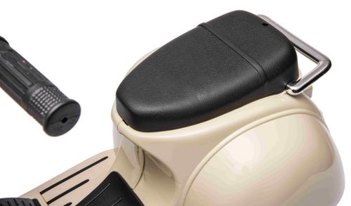אופנוע ממונע 6V וספה ונטג' VESPA עם גלגלי עזר, מונע התהפכות, אורות ואפקטים קוליים - ירוק