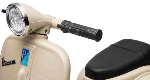 אופנוע ממונע 6V וספה ונטג' VESPA עם גלגלי עזר, מונע התהפכות, אורות ואפקטים קוליים - ירוק