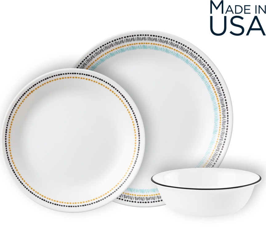 סט 18 חלקים עגול קורנינג  Corning CORELLE® - Paloma