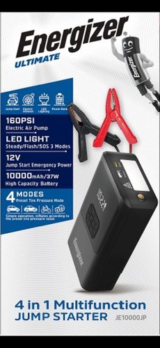 בוסטר לרכב 1500 אמפר + מדחס אוויר לניפוח Energizer