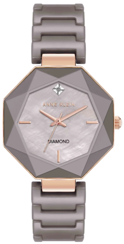 Anne Klein AK/5064RGTP קרמיקה שיבוץ יהלום לנשים