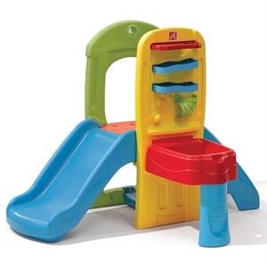 מתקן חצר עם מגלשה ולוח פעילות כדורים 8419 STEP2