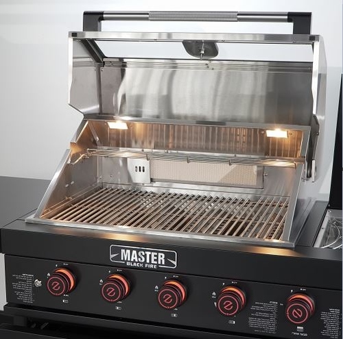 מטבח חוץ 4 מבערים Z GRILLS MASTER בגימור שחור מט